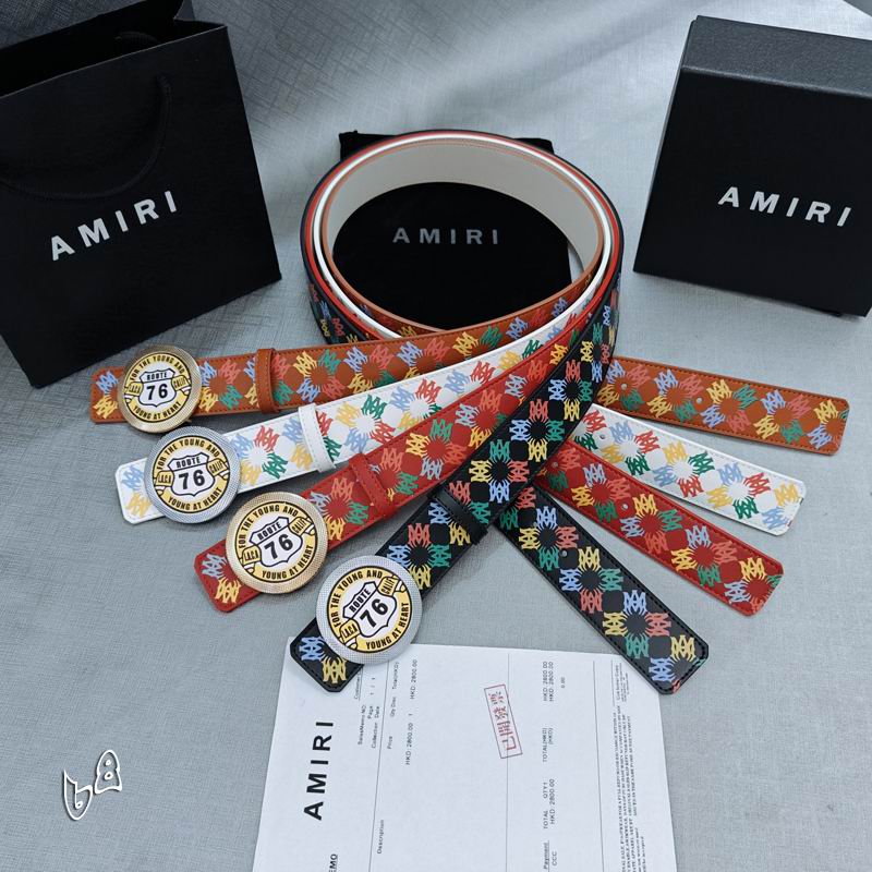Amiri belt 38mmX90-125cm lb82